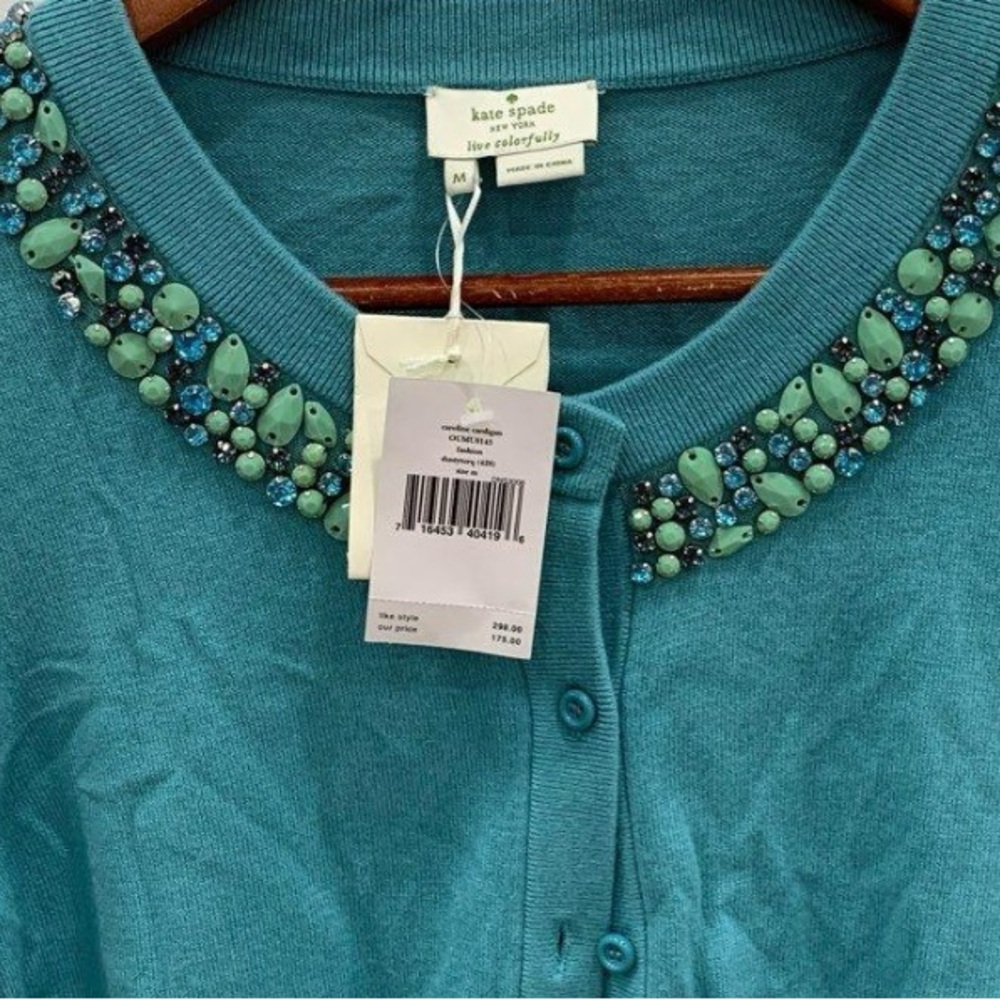 Kate Spade Turquoise Knit Sweater - Picture 1 of 5